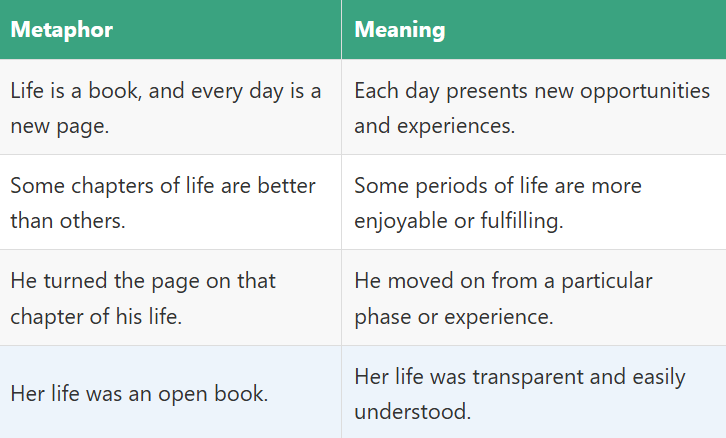 Metaphors for Books